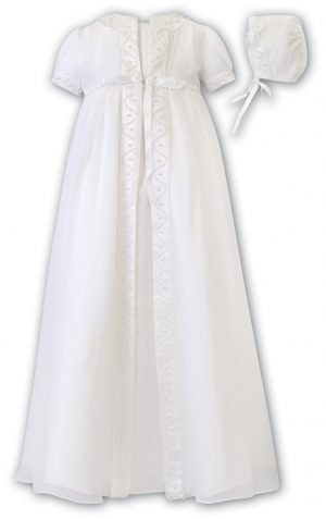 Christening Robe, Slip & Bonnet