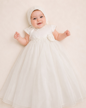 Christening Robe and Bonnet