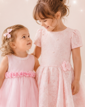 Girls Pink Tulle Occasion Dress