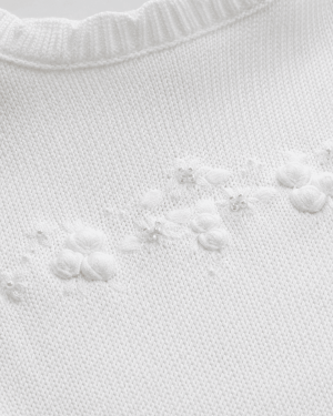 Girls Ivory Cotton All In One