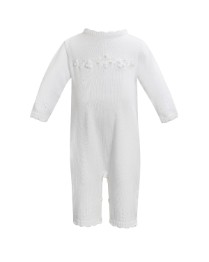 Girls Ivory Cotton All In One