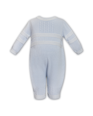 Boys Blue Knitted All In One