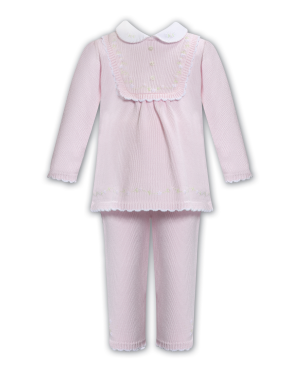 Girls Pink Knitted 2 Piece Set
