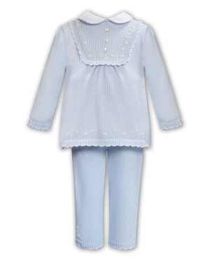 Girls Blue Knitted 2 Piece Set