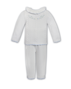 Girls Ivory Knitted 2 Piece Set