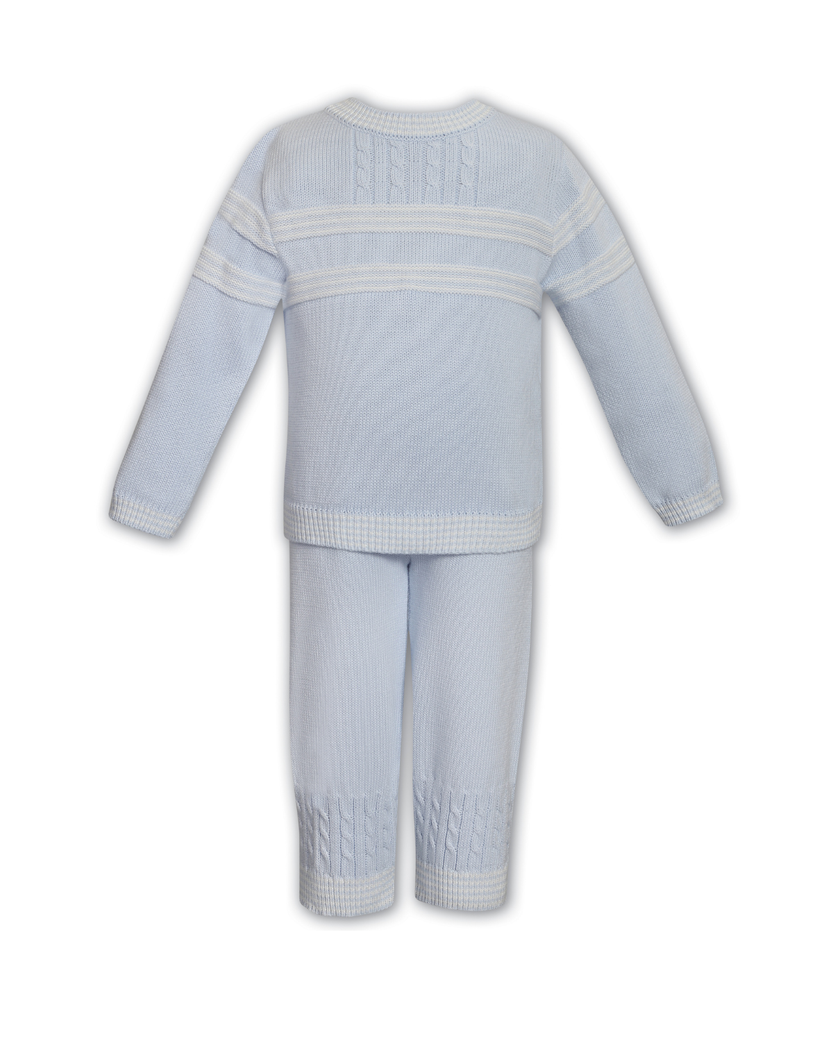 Boys Blue Knitted 2 Piece Set