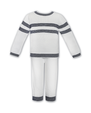 Boys Ivory Knitted 2 Piece Set