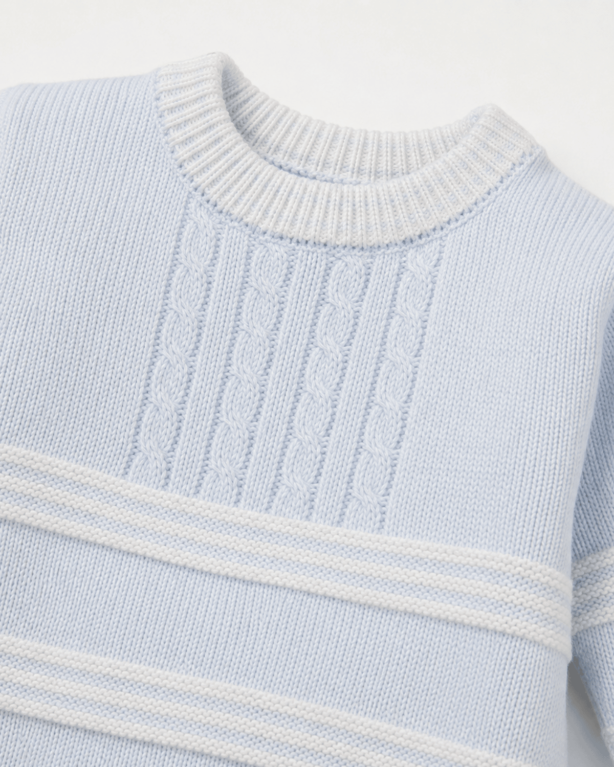 Boys Blue Knitted All In One - Image 2